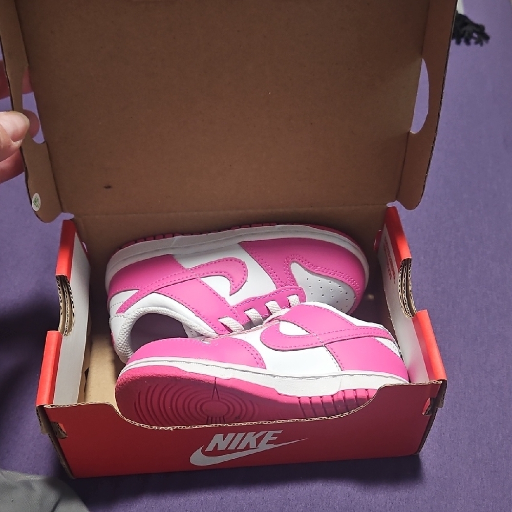Nike Pink and White Sporty Sneakers